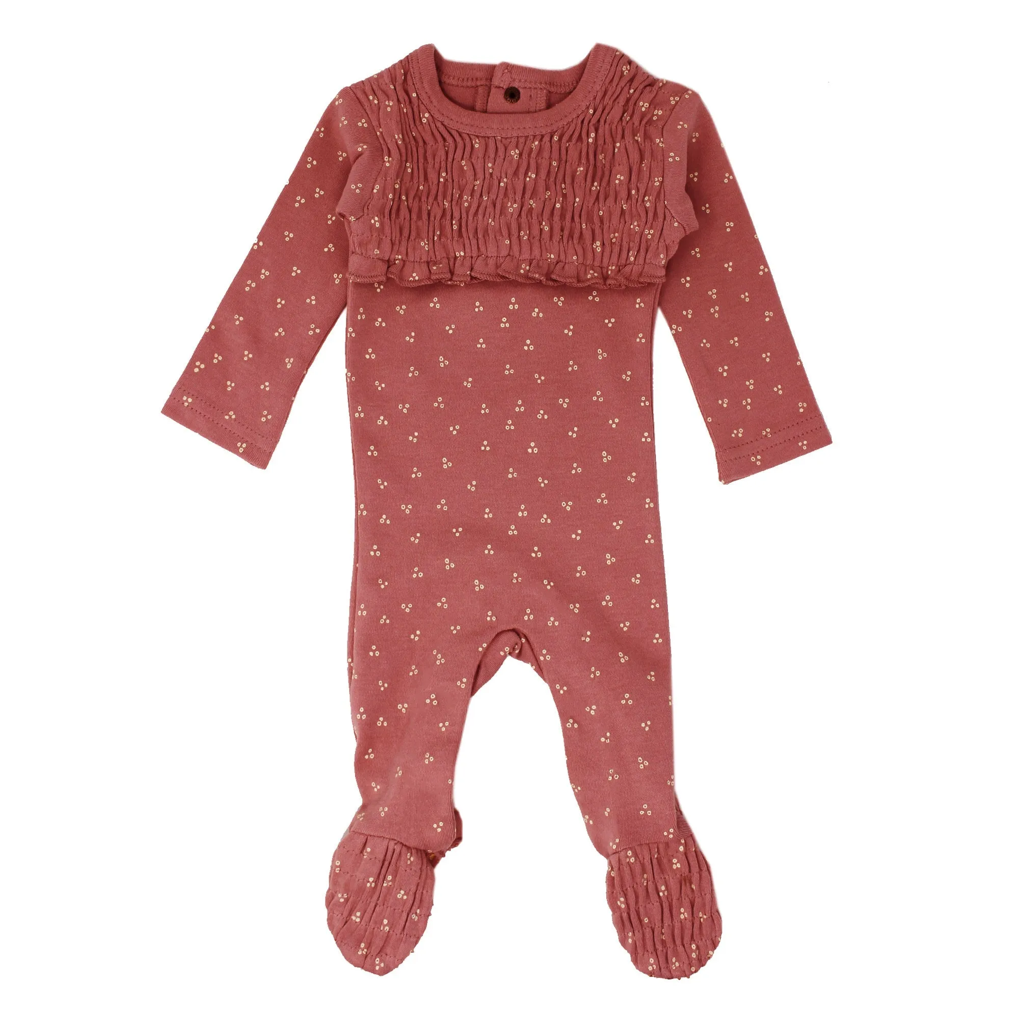 Organic Smocked Footie