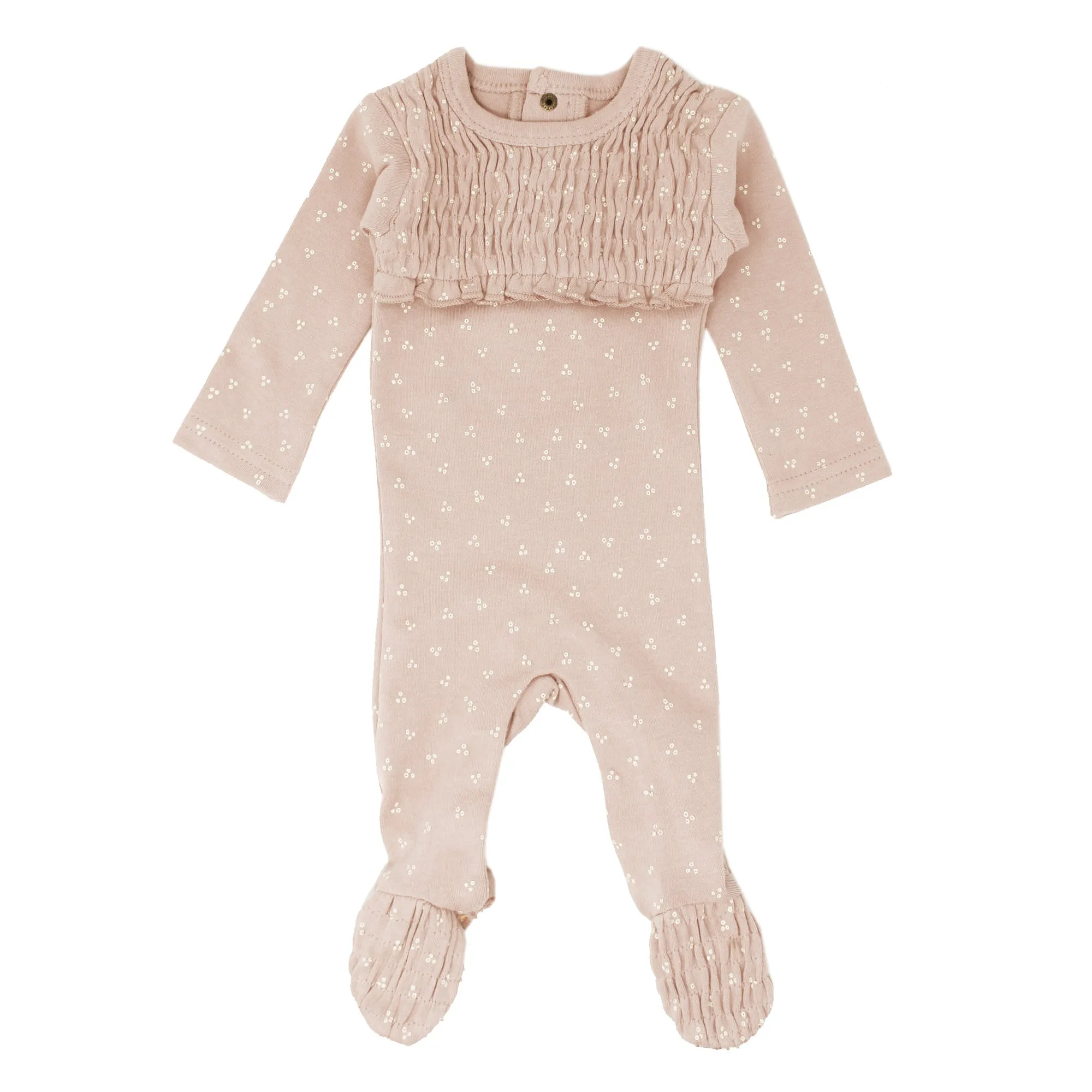 Organic Smocked Footie