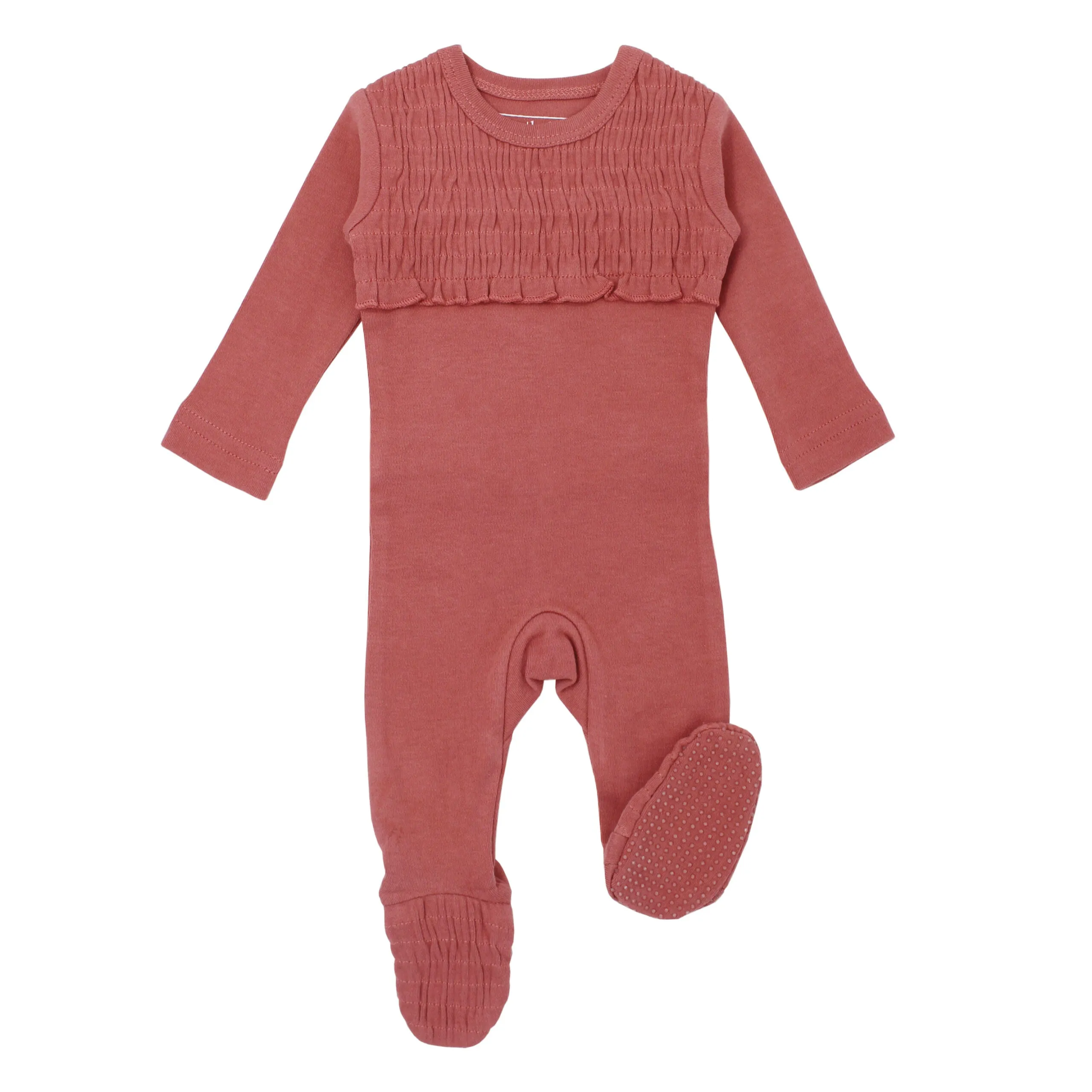 Organic Smocked Footie