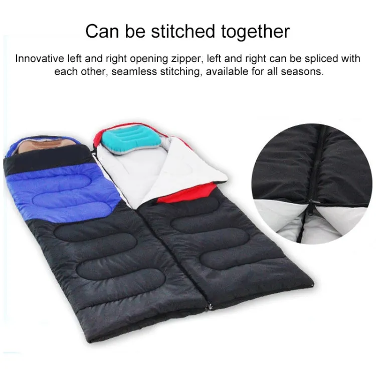 Outdoor Camping Sleeping Bag Splicing Indoor Cotton Sleeping Bed, Size: 210x80cm, Weight: 2.2kg (Blue)