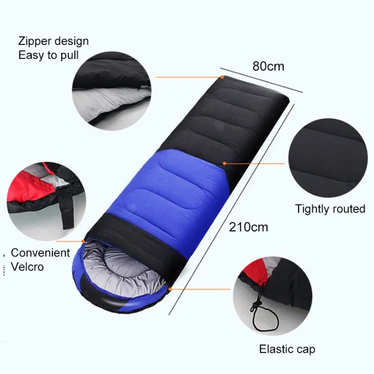 Outdoor Camping Sleeping Bag Splicing Indoor Cotton Sleeping Bed, Size: 210x80cm, Weight: 2.2kg (Blue)