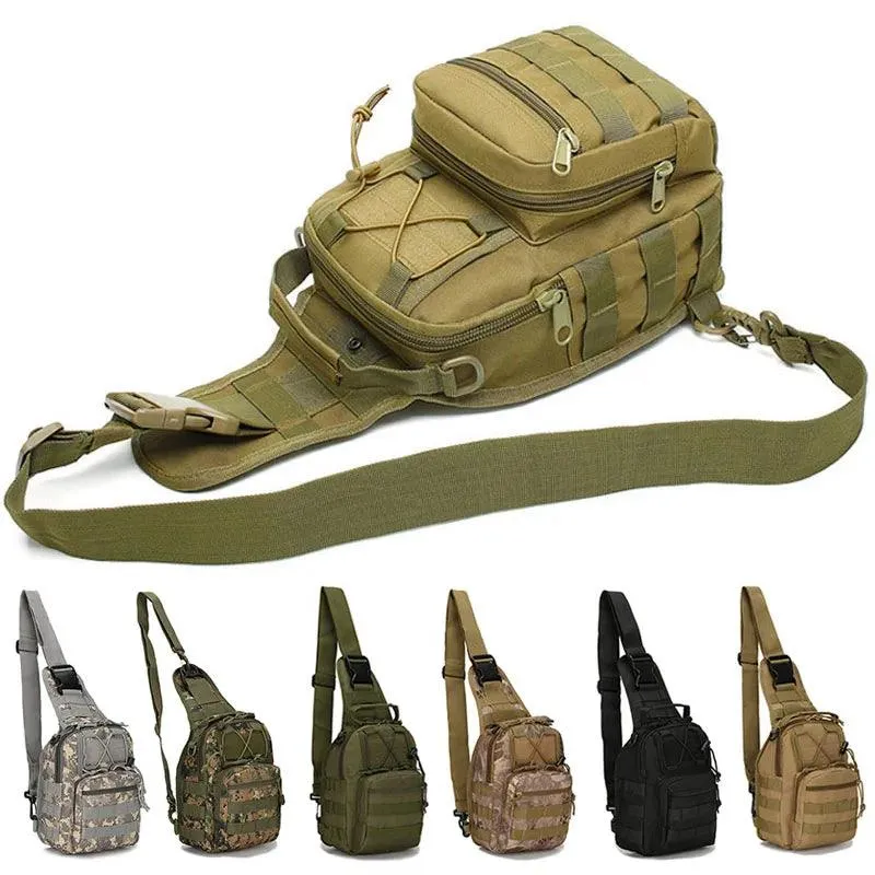 Outdoor Tactical Sling Bag: Durable 600D Sport Travel Chest Bag for Men and Women