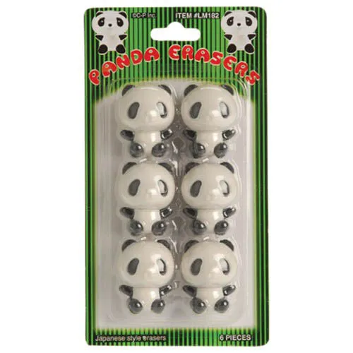 Panda Puzzle Eraser (6-pack) #LM182, E-3