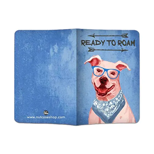 Passport Cover Holder Travel Wallet Case - Hipster Dog