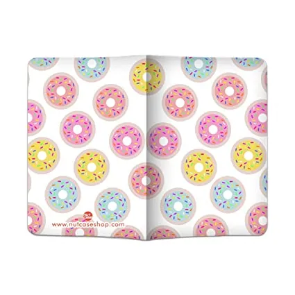 Passport Cover Travel Wallet Holder -Donuts