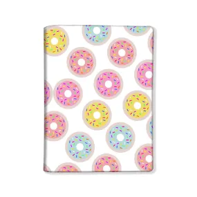 Passport Cover Travel Wallet Holder -Donuts