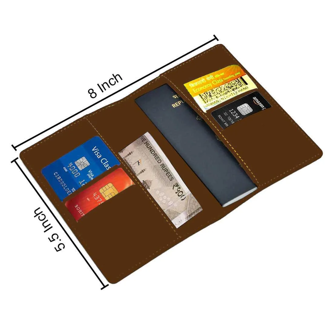 Passport Holder for Men PU Leather Custom Covers for Passports