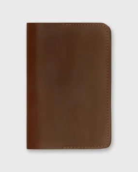 Passport Holder in Medium Brown Leather