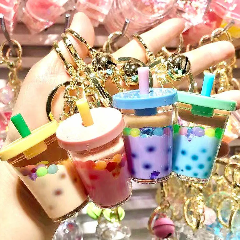 Pastel  Boba Floaty Key Ring