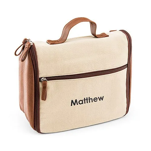 Personalized Canvas Hanging Travel Toiletry Bag