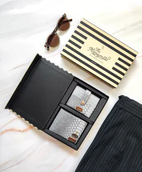 Personalized Men’s Textured Wallet & Card Holder with Free Charm