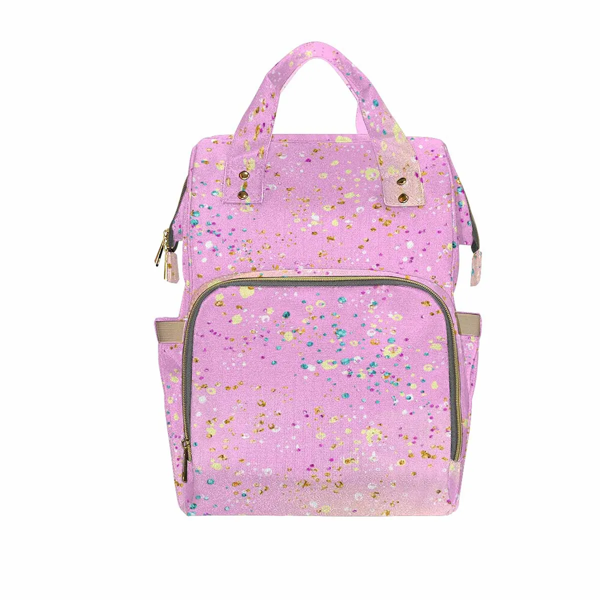 Pink Splash Diaper Bag Backpack