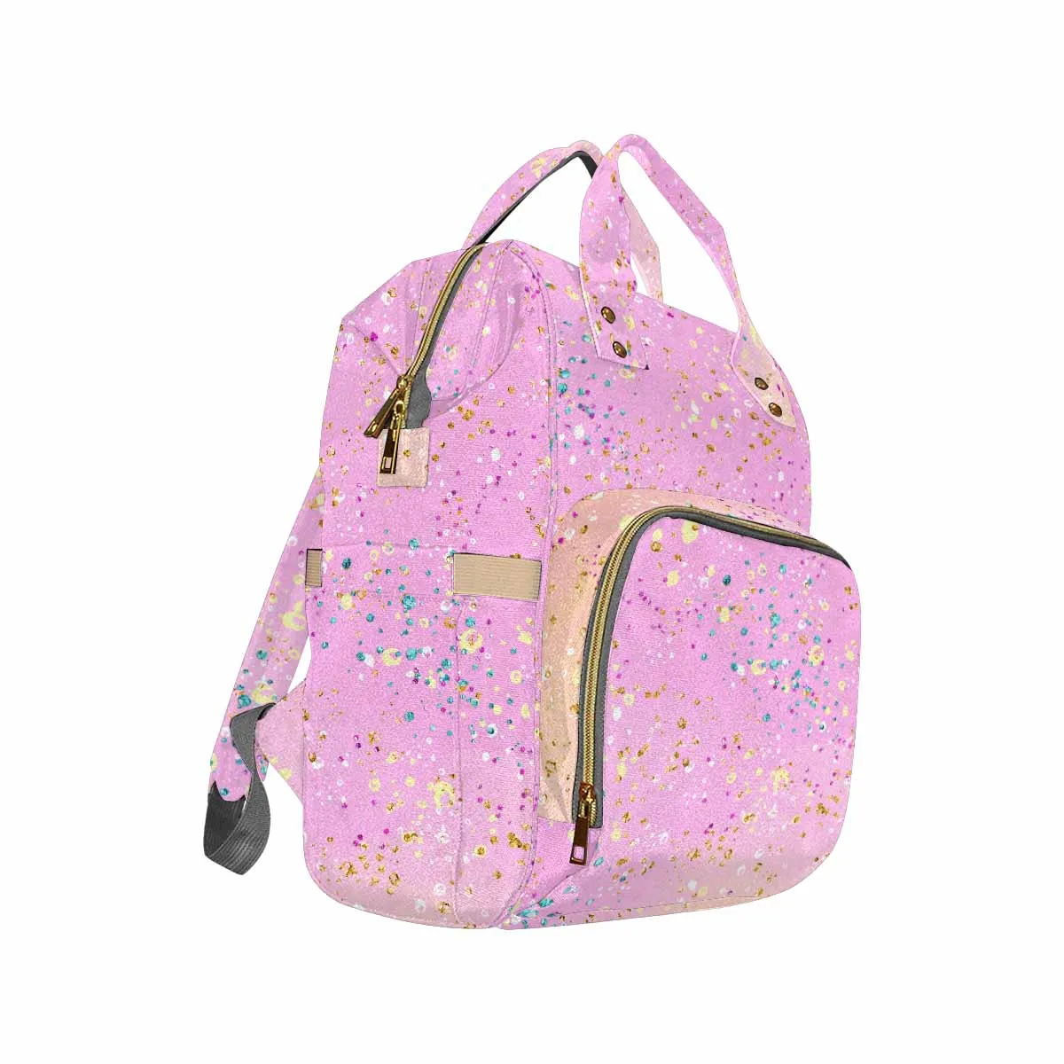 Pink Splash Diaper Bag Backpack