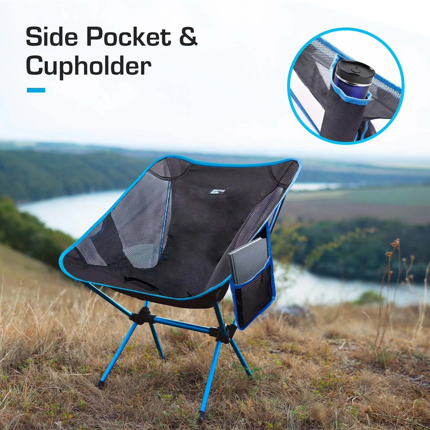 Premium Camping Chair - Ultra Lightweight, Compact Folding Chair