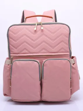 Pretty in Pink Diaper Bag (Two Front Pockets)