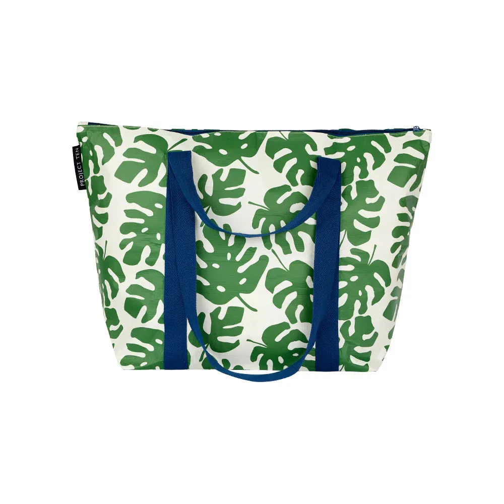 Project Ten Medium Zip Tote - Monstera