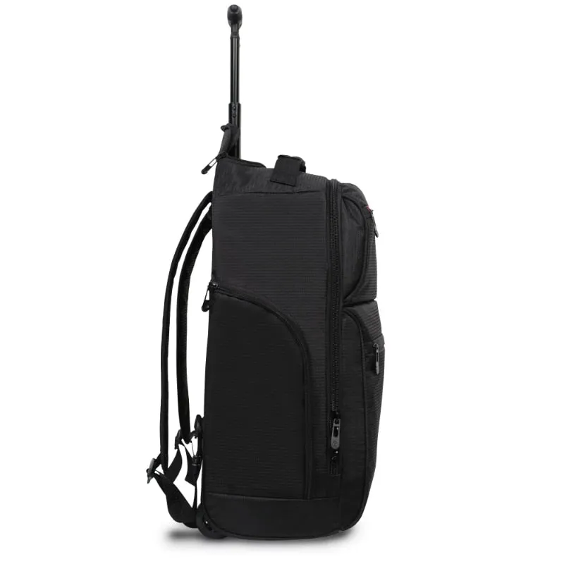 Protege 22 Black Rolling Backpack with Telescopic Handle 101