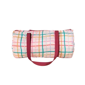 Puffy Duffel Bag | Pretty Plaid