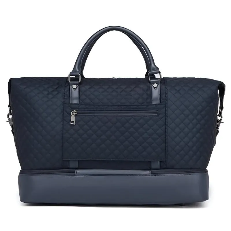 Quilted Travel Duffle Bag With Case