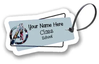 ""Avengers" School labels packs