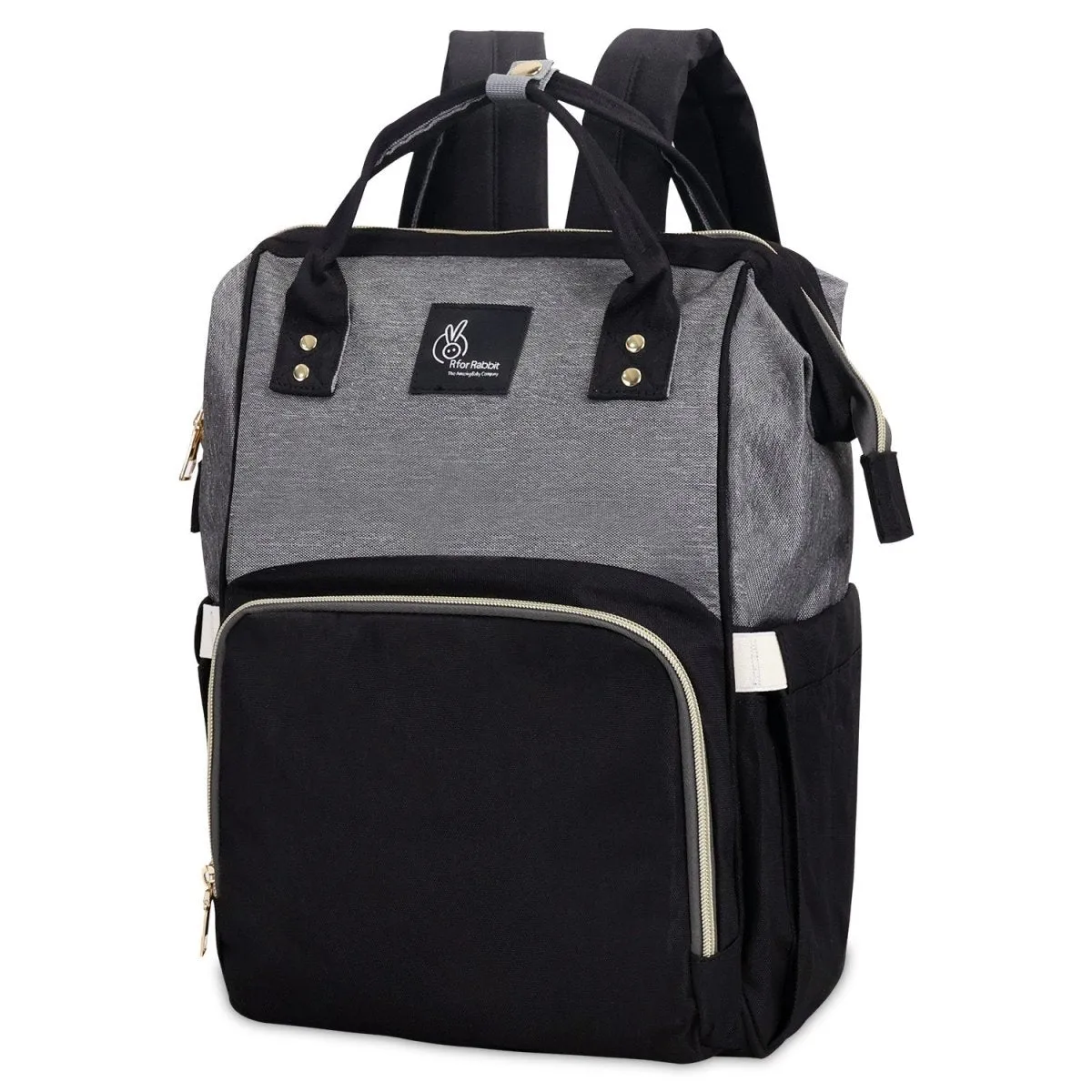 R for Rabbit Caramello Diaper Bags- Black Grey