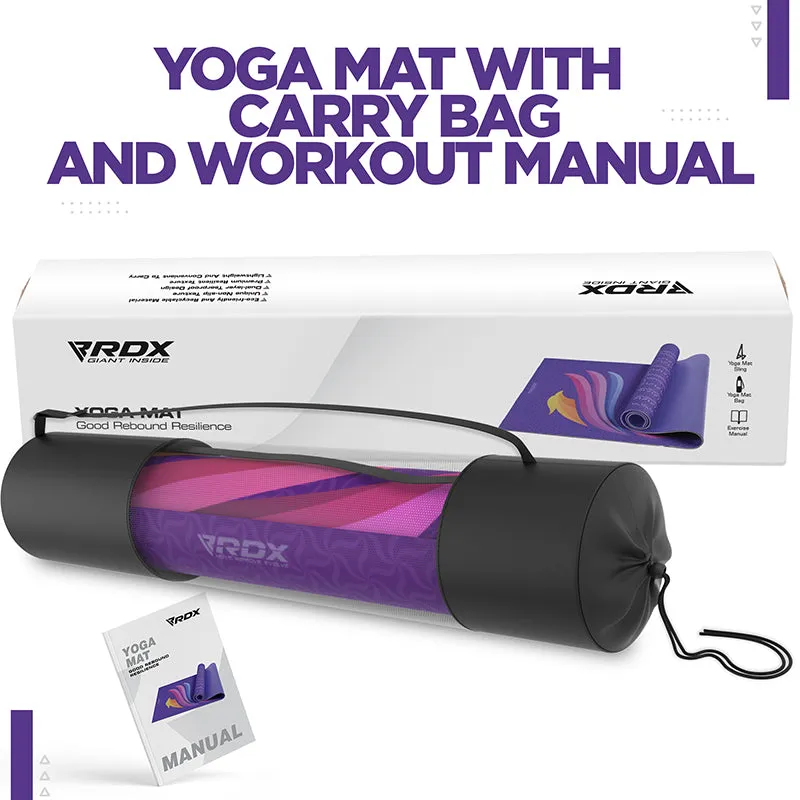 RDX D9 Iris 6mm PVC Yoga Mat Space Medallion