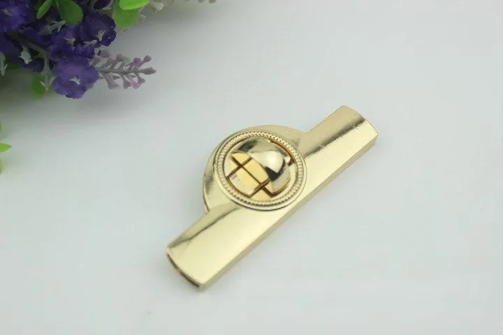 Rectangle Twist Turn Lock Bag Hardware Gold Silver Gunmetal Bronze 2/20 pcs Handmade Purse Handbag Making Metal 80 30mm Wholesale Supplies