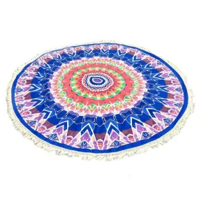 Round Hippie Tassel Tapestry Beach Throw Towel Yoga Mat Bohemian