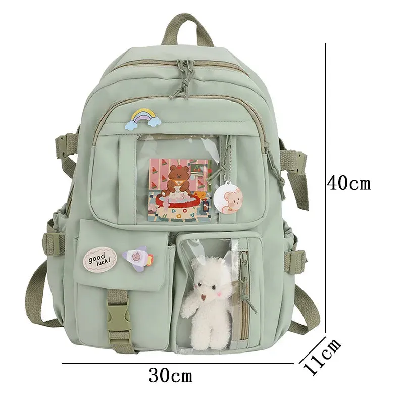 Shoppu Study Essential ITA Multi Pocket School Travel Backpack