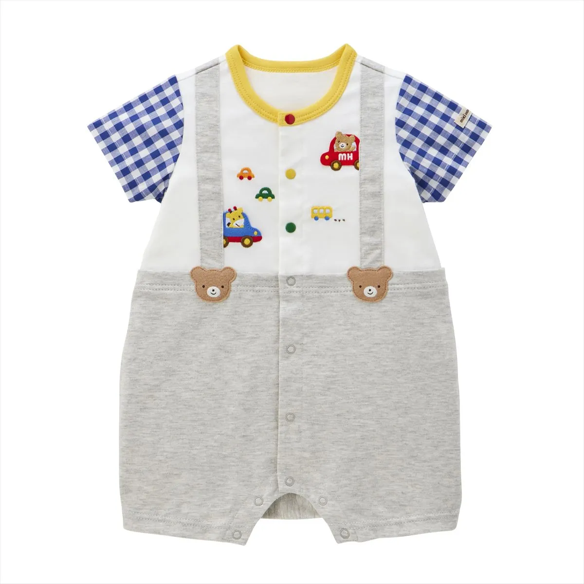 Short Bear Cub Suspender Rompers