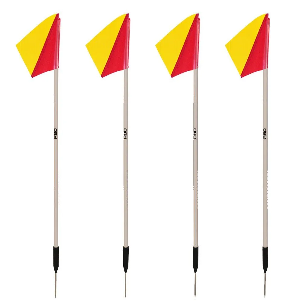 Sideline Pole with Club Colours Flag Sets