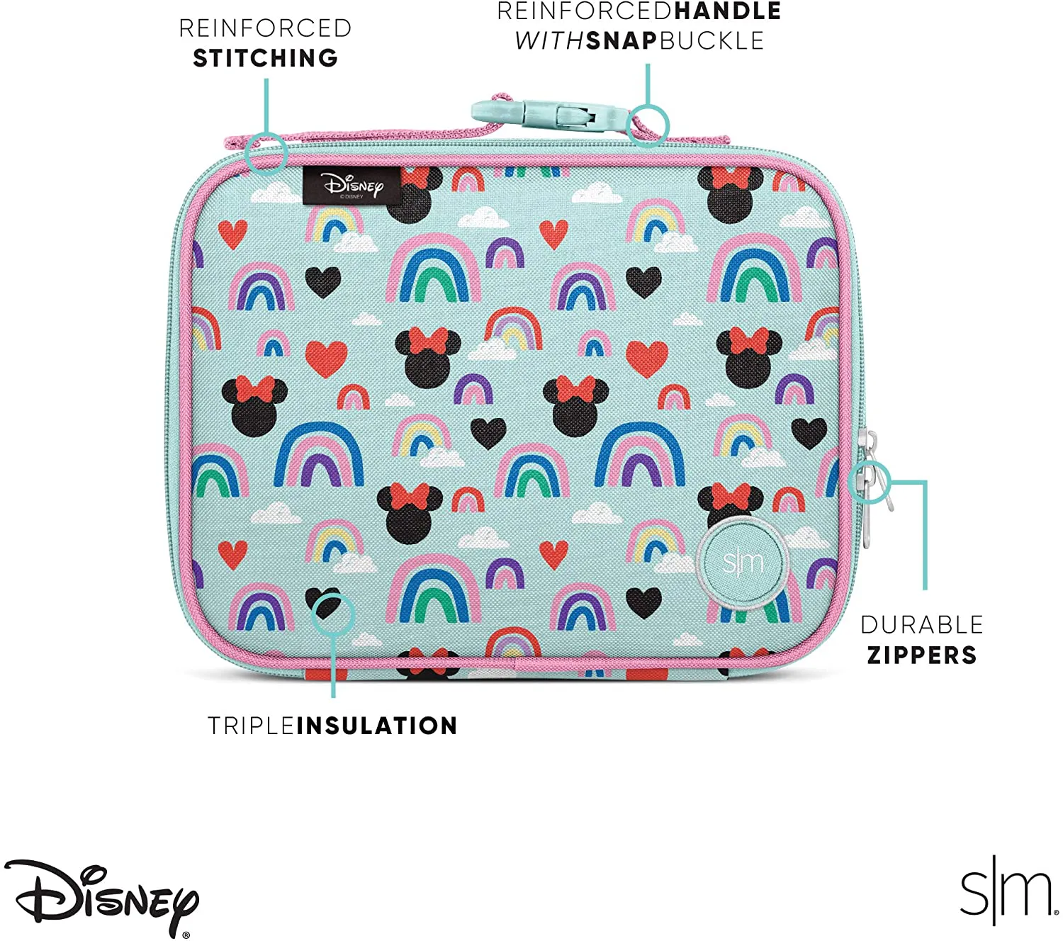 Simple Modern Kids Lunch Box-Insulated Reusable Meal Container Bag for Girls, Boys, Women, Men, Small Hadley, Disney: Nightmare Before Christmas