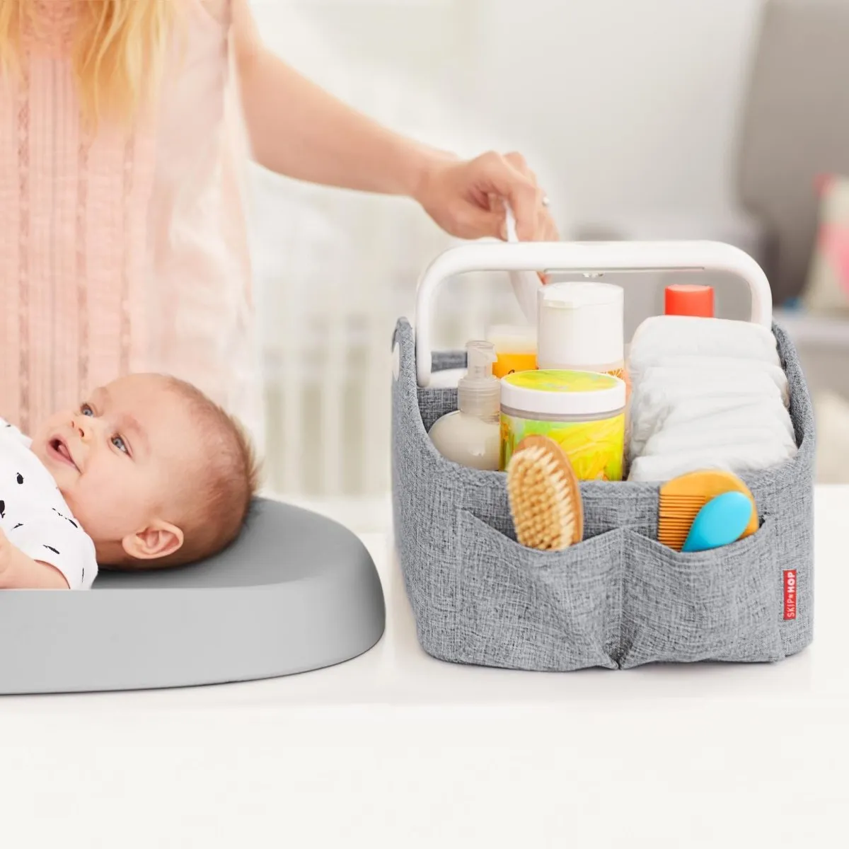 Skip Hop Light Up Diaper Caddy Diaper Changing Kits - Grey