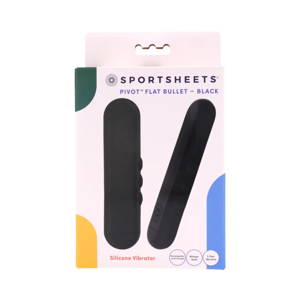 Sportsheets Pivot Flat Bullet Black