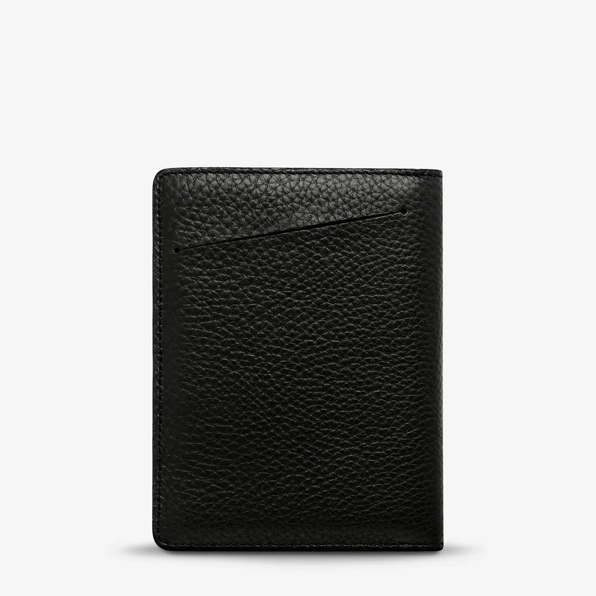 STATUS ANXIETY In Transit Leather Passport Wallet - Black