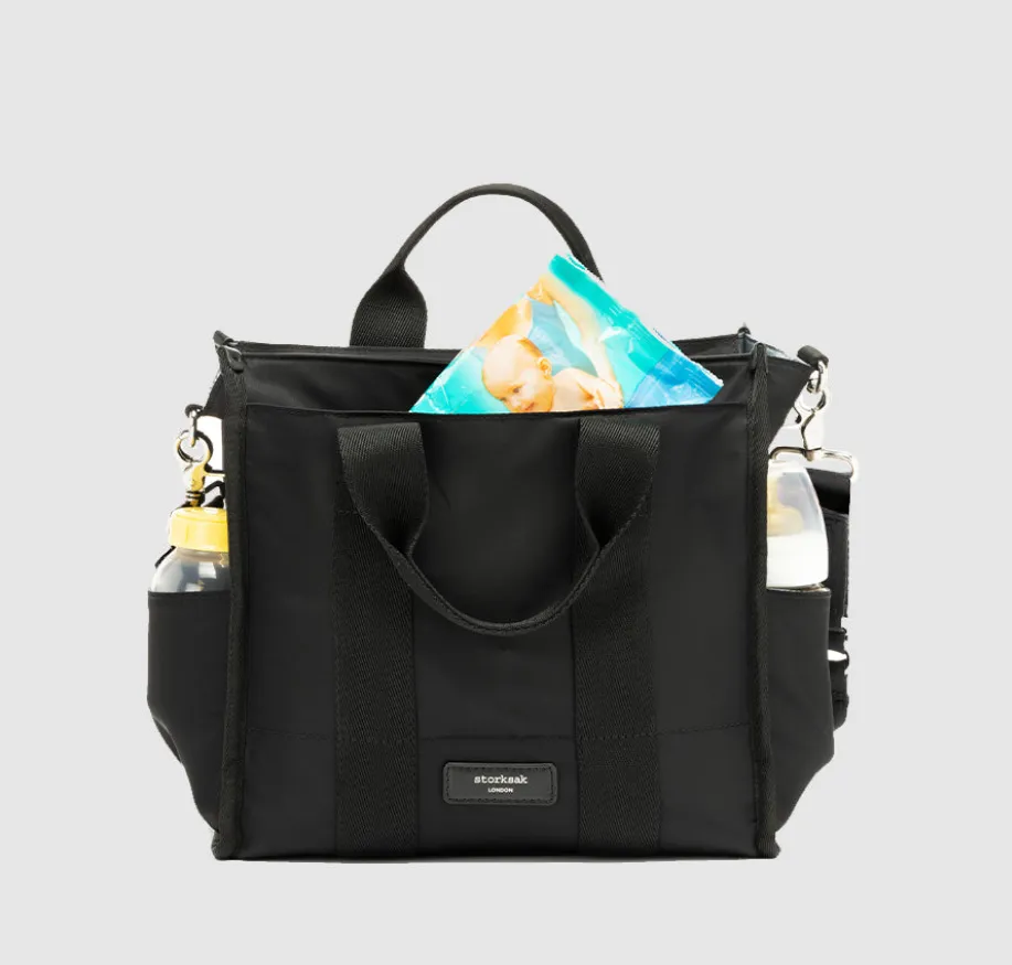 Storksak Thea Tote & Compact Changing Bag Black