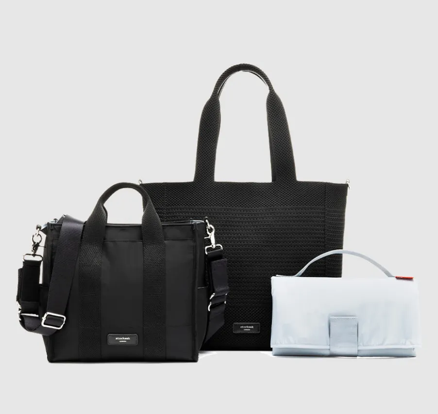 Storksak Thea Tote & Compact Changing Bag Black