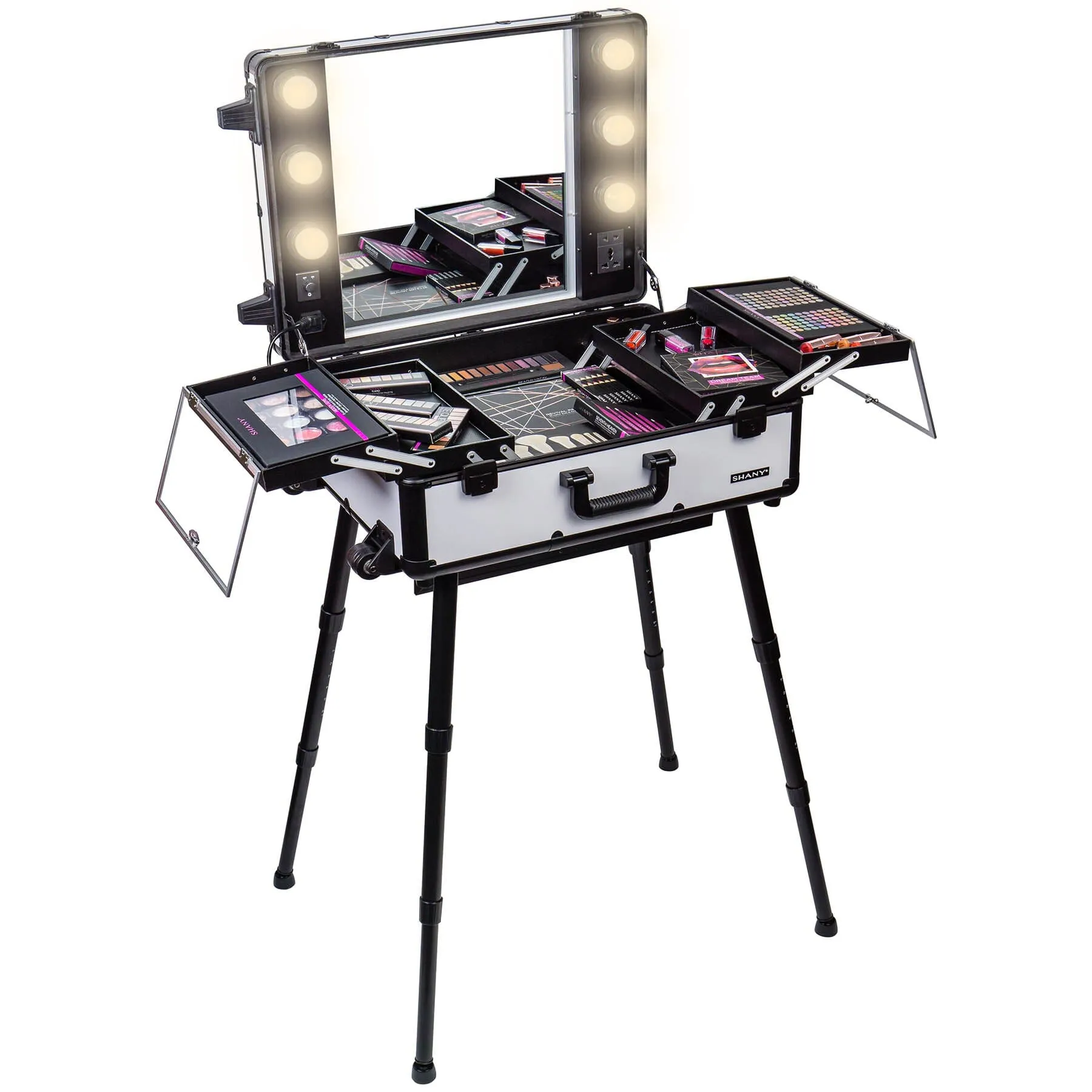 Studio ToGo Wheeled Trolley Makeup Case & Organizer with Light