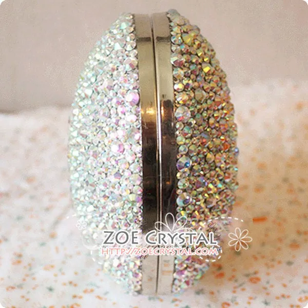 Stylish Bling and Sparkly Crystal Clutch with CC - Bridal / Bridesmaid / Wedding Clutch