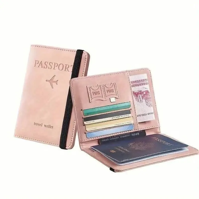 Stylish RFID-Blocking Travel Wallet for Passport and Essentials