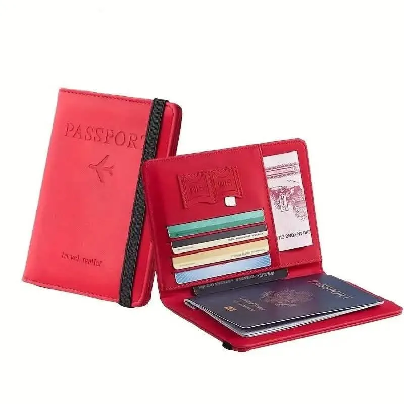 Stylish RFID-Blocking Travel Wallet for Passport and Essentials