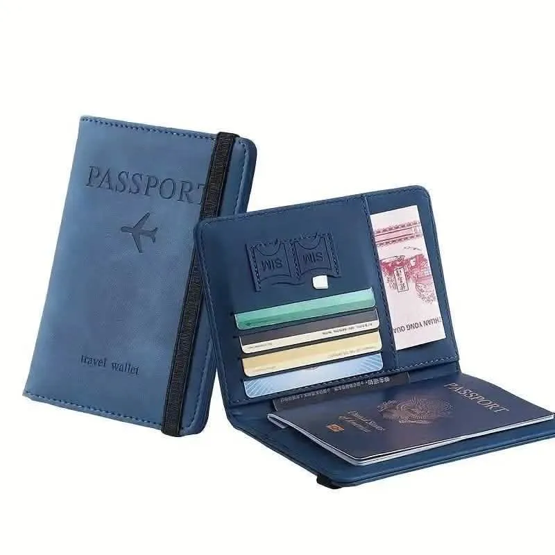 Stylish RFID-Blocking Travel Wallet for Passport and Essentials