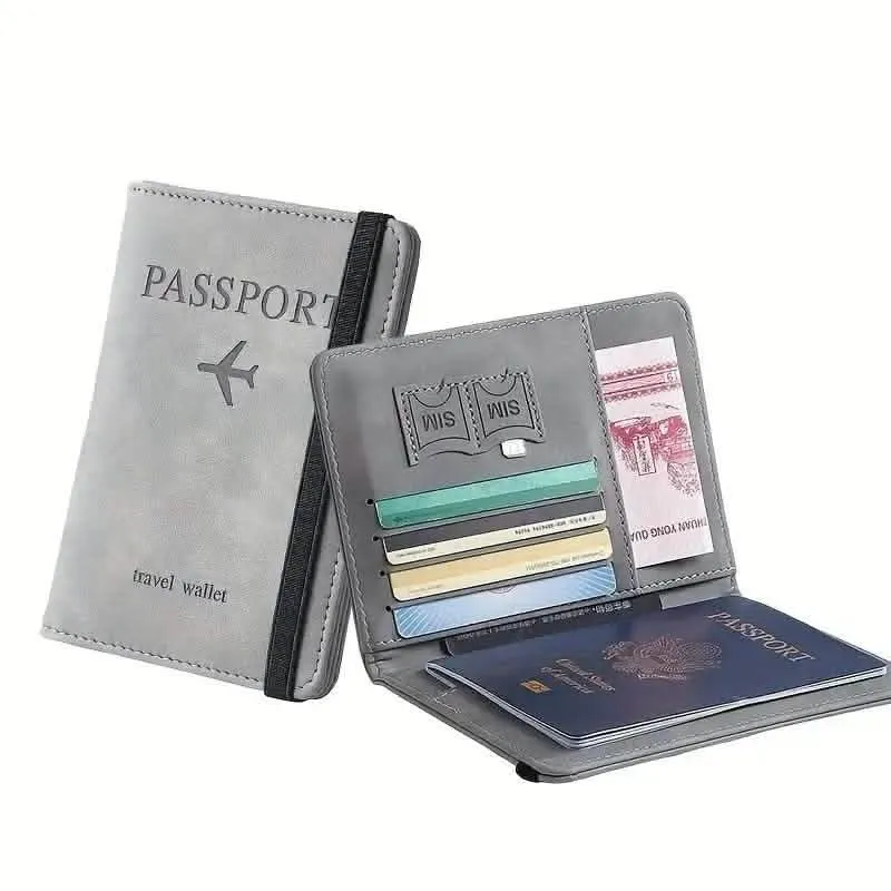 Stylish RFID-Blocking Travel Wallet for Passport and Essentials