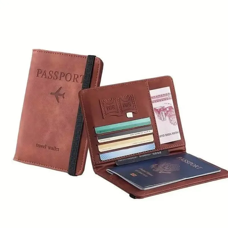 Stylish RFID-Blocking Travel Wallet for Passport and Essentials