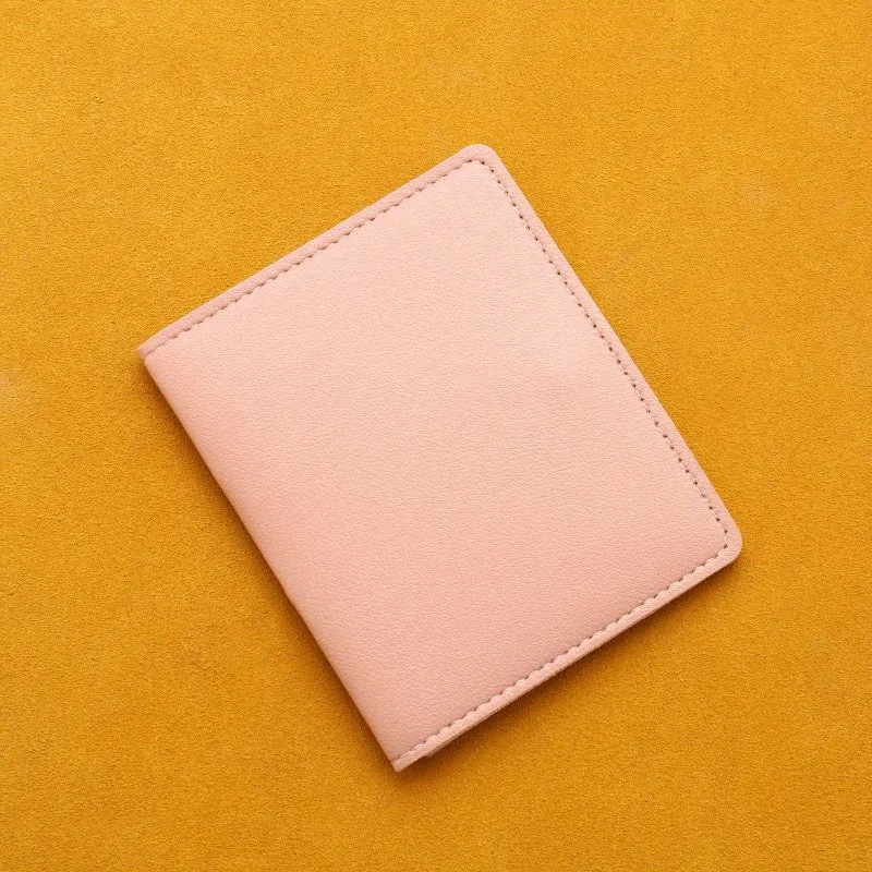 Stylish Slim PU Leather Card Holder with Coin Purse