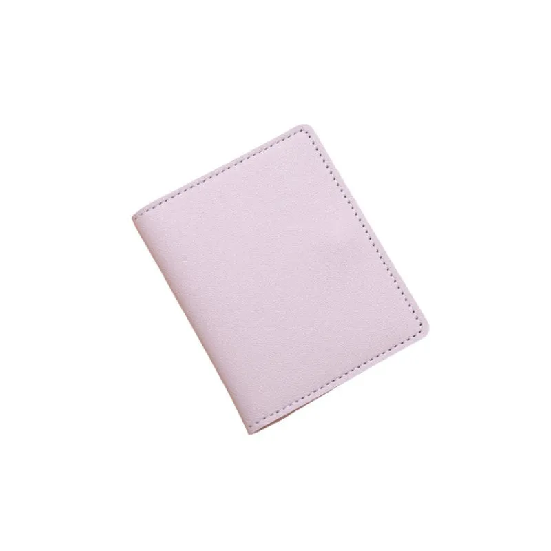 Stylish Slim PU Leather Card Holder with Coin Purse