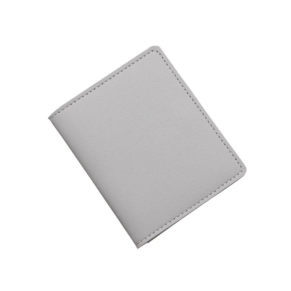 Stylish Slim PU Leather Card Holder with Coin Purse