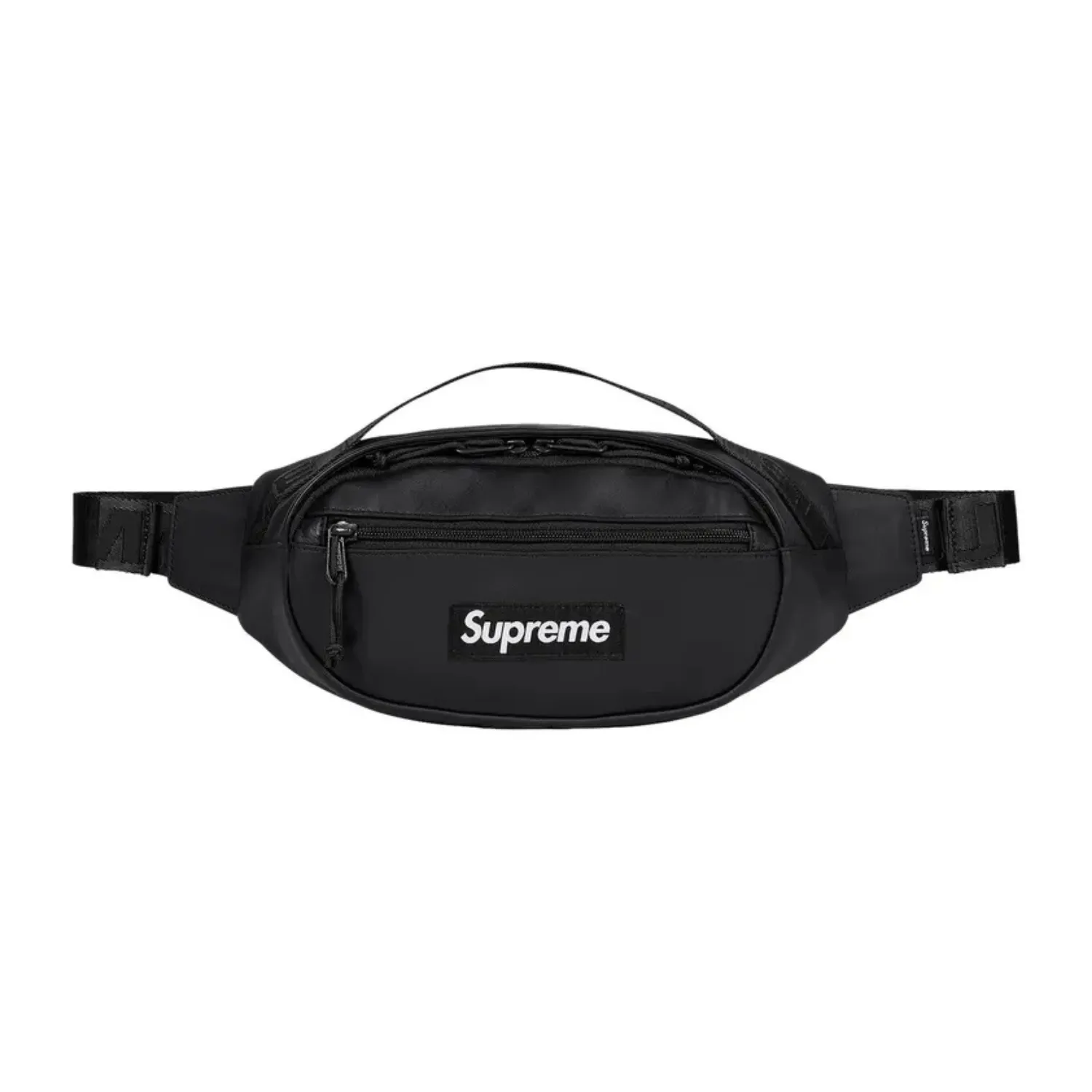 Supreme Leather Waist Bag Black