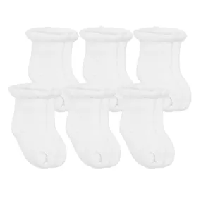 Terry Socks 6 Pack White