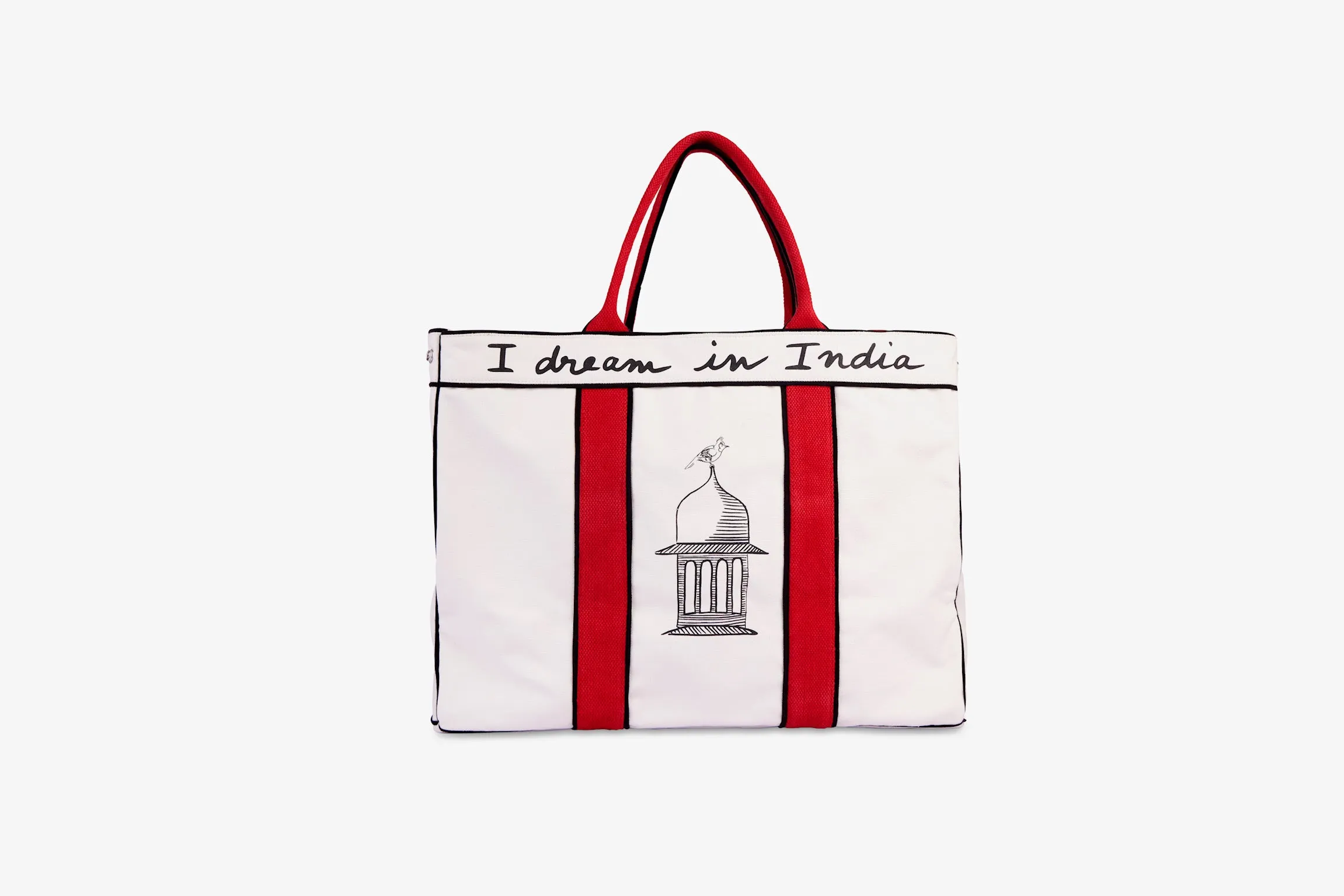 The India Tote Bag Poppy Red